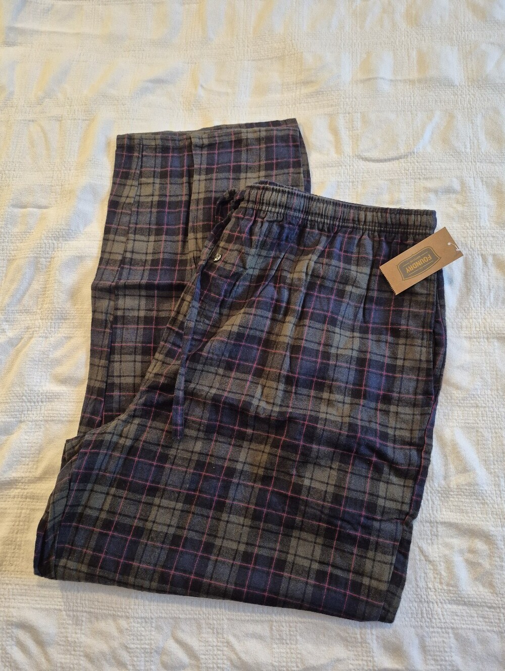 Foundry Supply men's 2XL Blackwatch Plaid flannel  pajama pants NEW